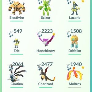 Pokémon go account